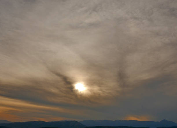 istock beautiful golden sunset sky landscape 1179160975