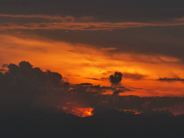 istock beautiful golden sunset sky landscape 1179161020