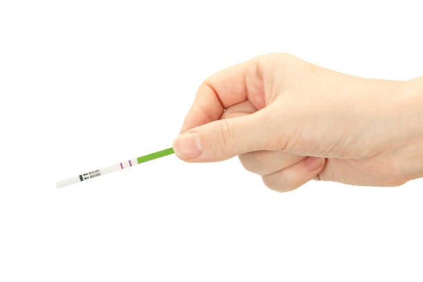 istock Pregnancy test in female hand 1179162256