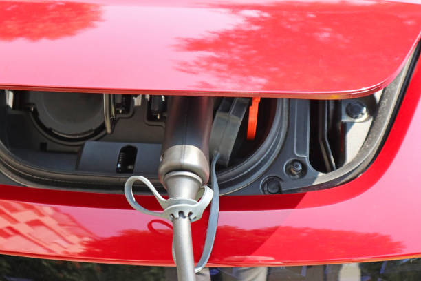 istock Car at the electric charging station 1179162582