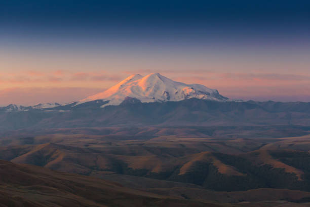 istock Mountain autumn. Elbrus Bermamyt plateau, sunset 1179167786