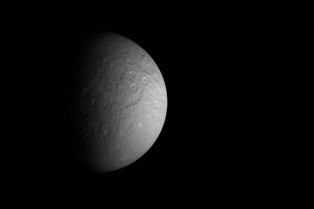 istock Rhea - Moon of Saturn 1179185323