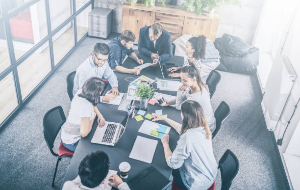 istock Young creative business people meeting at office. 1179186208