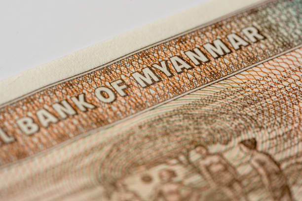 istock Myanmar money kyat banknote close-up 1179186446