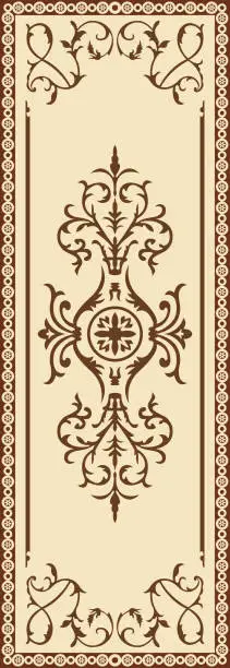 Vector illustration of Ottoman Pattern, Wall Covering, Stretch Ceiling