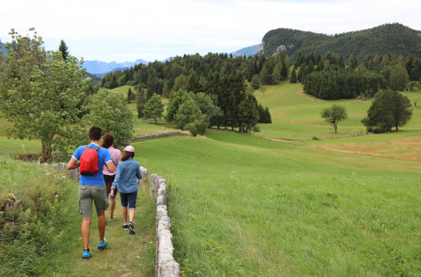 istock Family with two children in mountain 1179187393