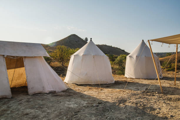 istock Three tents outdoors 1179191950