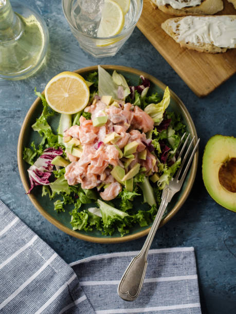istock Ceviche is a traditional dish from Peru. Salmon marinated in lemon with fresh lettuce, avocado and onions 1179192938