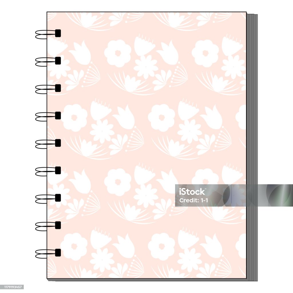Colorful Flower Seamless Pattern For Background Notebook Simple Design ...