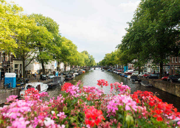 istock Street view during summertime in Amsterdam, Netherlands 1179194454