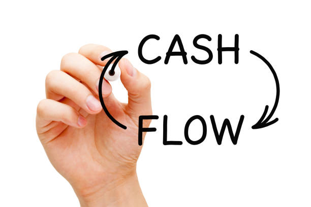 Cash Flow Arrows Business Concept Hand drawing Cash Flow arrows business financial concept with black marker on transparent glass board. cash flow photos stock pictures, royalty-free photos & images