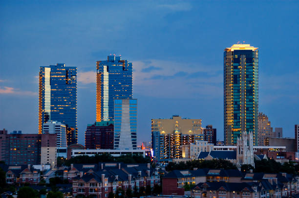 istock Skyline of Fort Worth Texas at night 1179204580