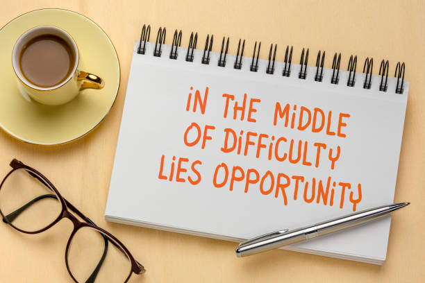 istock In the middle of difficulty lies opportunity 1179204805