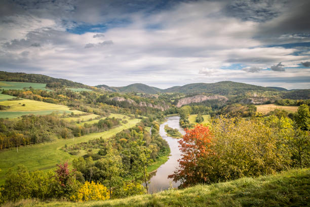 Colourfull valley of river Berounka