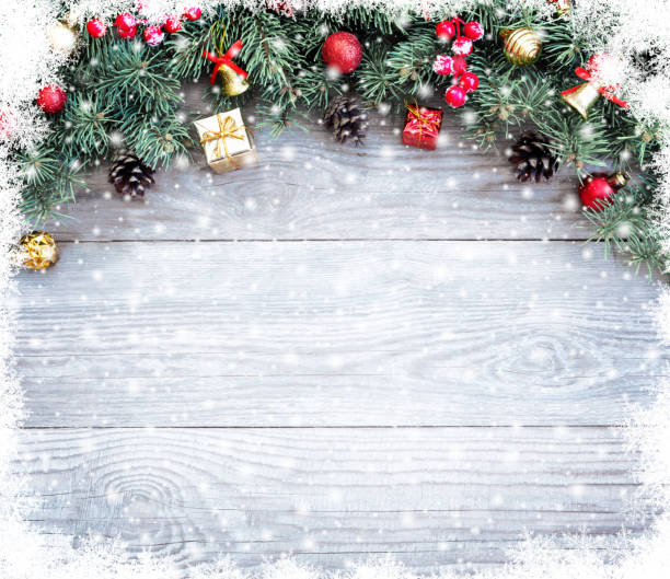 istock Christmas fir tree branches with toys 1179208948