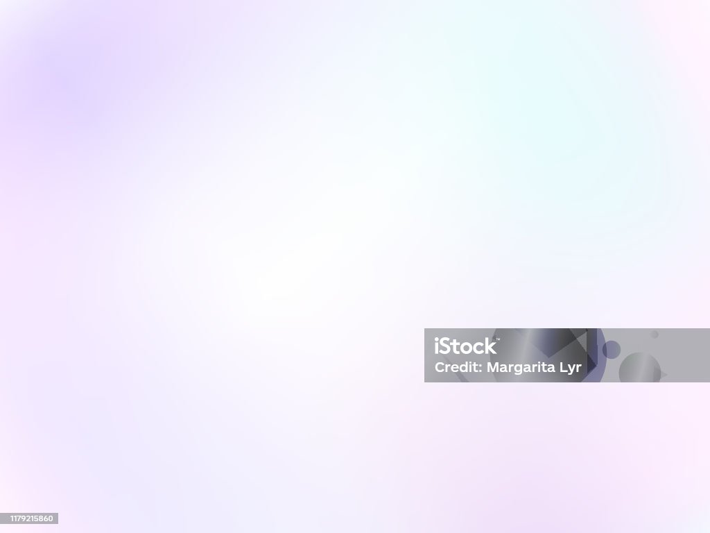 Light pastel background. Diffused white, purple, pink, turquoise hues. Gentle tones. Soft blurred gradient. Abstract vector delicate, dreamy, airy image. EPS 10 illustration - Royalty-free Roxo arte vetorial