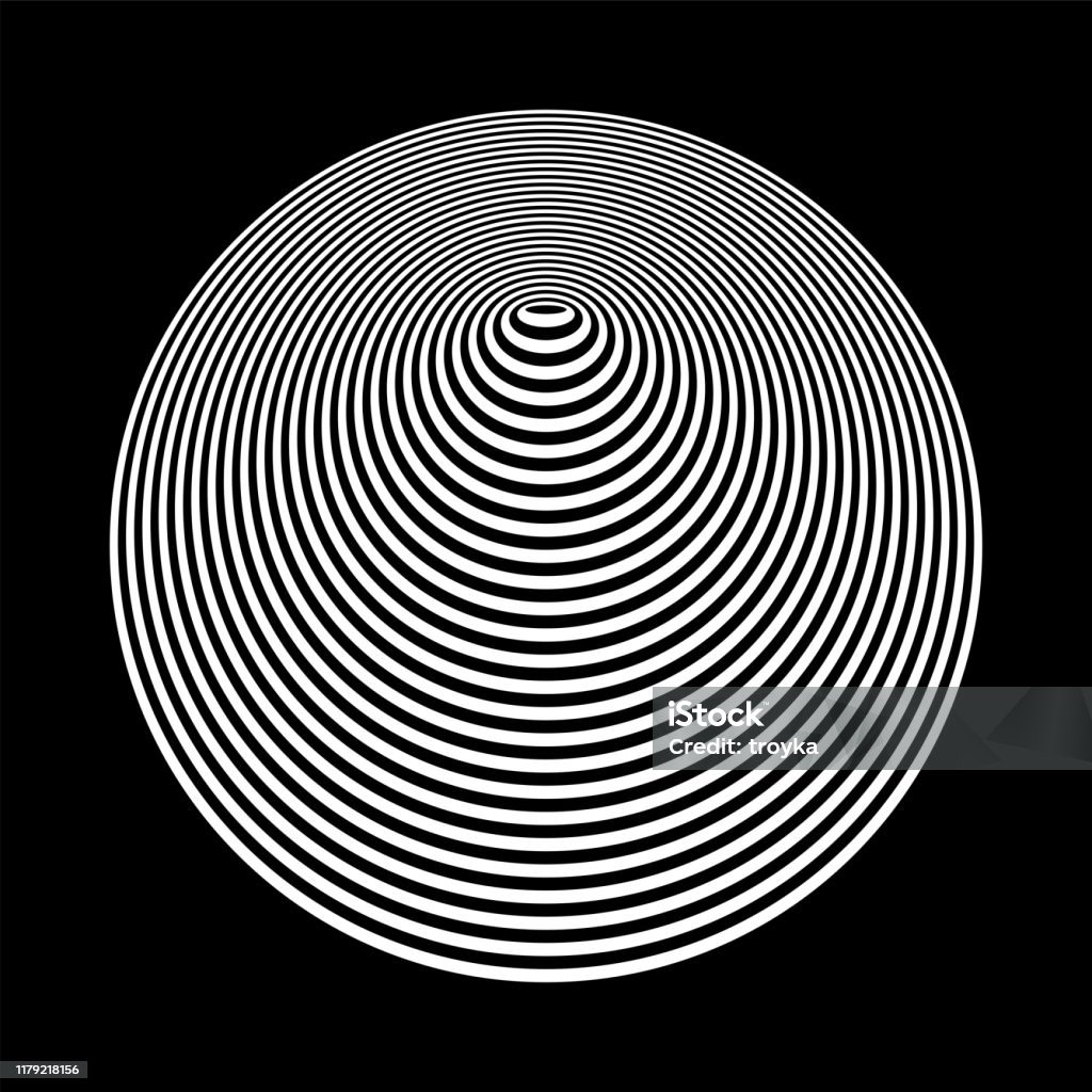 Curcle Line Texture Circle Design Element Lines Texture Stock Illustration - Download Image ...