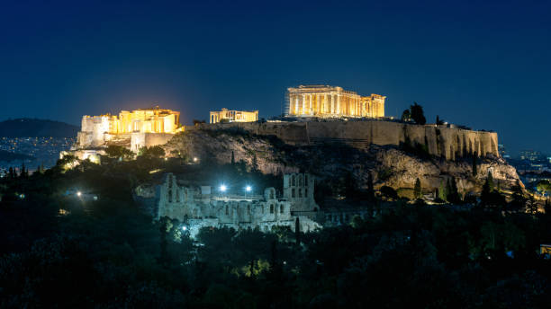 istock Acropolis of Athens at night, Greece 1179230424