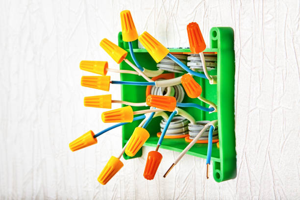 Electric wire connectors are twist-on or wire nuts