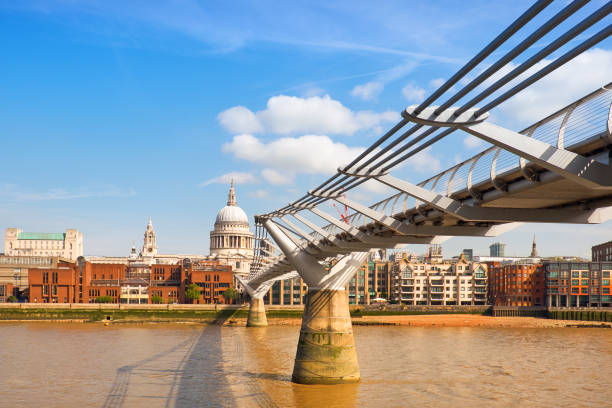 istock View over Thames river with Millennium bridge, St. Paul and London skyline 1179231439