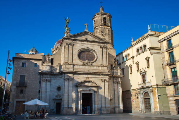 istock Barcelona, Spain - 14.08.2019: buildings monuments of architecture of Barcelona 1179233839