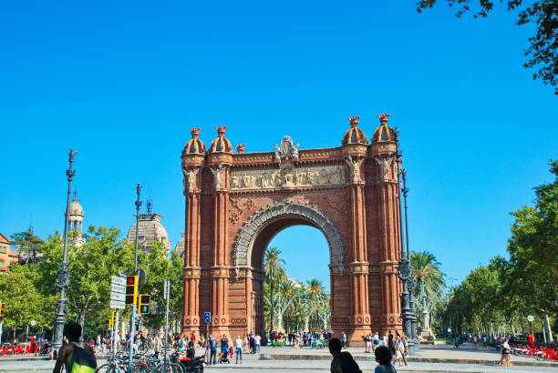 istock Barcelona, Spain - 14.08.2019: buildings monuments of architecture of Barcelona 1179233894
