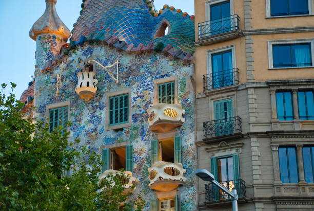 istock Barcelona, Spain - 14.08.2019: buildings monuments of architecture of Barcelona 1179233906