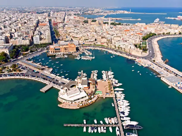 Bari aerial view, Puglia, Italy