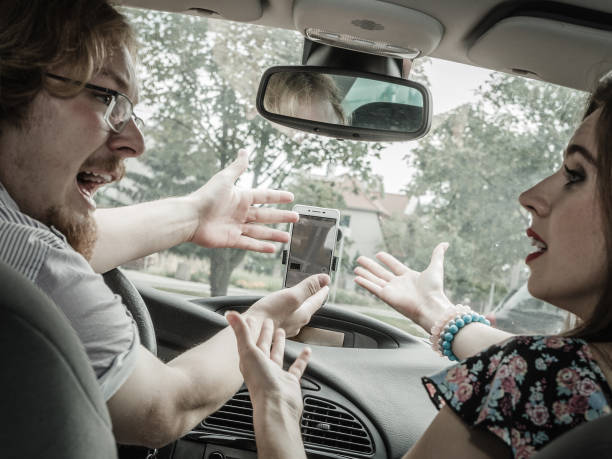 istock Couple arguing in car 1179235051