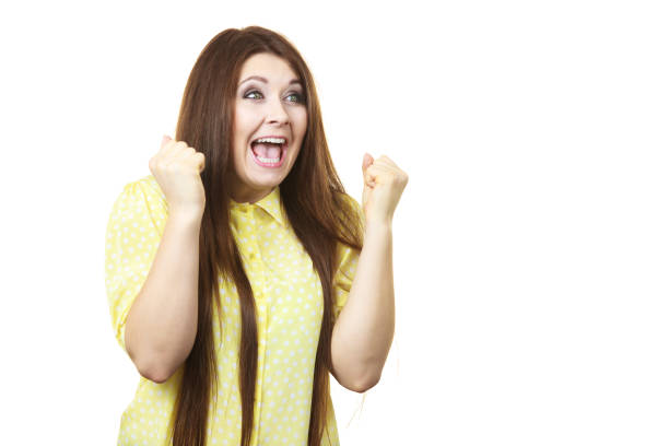 istock Happy woman winning having luck 1179235348