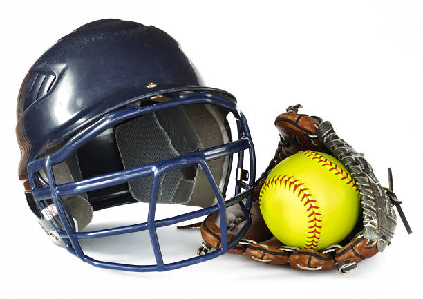 istock Helmet, Yellow Softball, and Glove 117924476