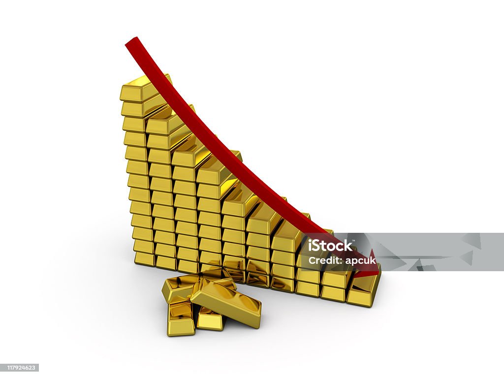 Cubi oro prezzo. - Foto stock royalty-free di Abbondanza