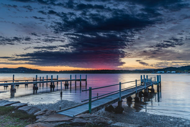 istock Early Morning Clouds and Reflections on the Bay 1179258595