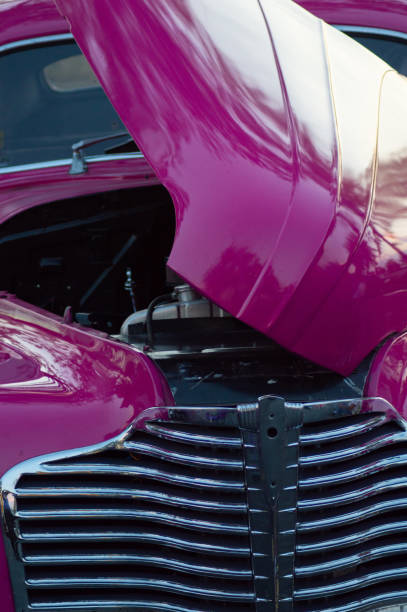 istock Purple Old School Car 1179259626