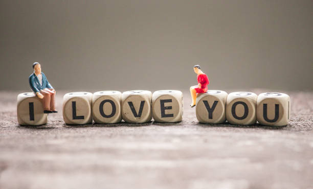 istock Square wood with I LOVE YOU letters. 1179283986