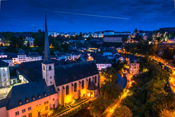istock Night view of Luxembourg City 1179290377