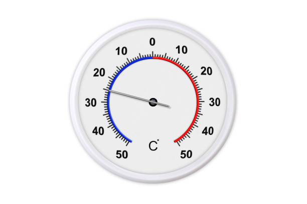 istock Celsius scale thermometer for measuring weather temperature.  Thermometer isolated on white background. Ambient temperature minus 25 degrees 1179297358