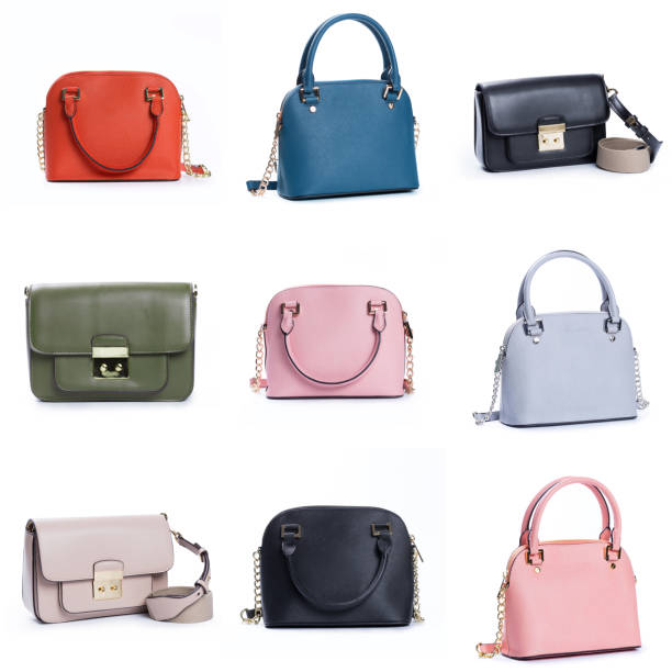 istock Fashionable female hand bag on white background 1179302065