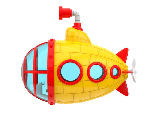 istock cartoon yellow submarine side 1179303908