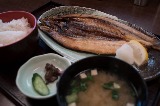 istock Herring salt grilled set meal 1179305230