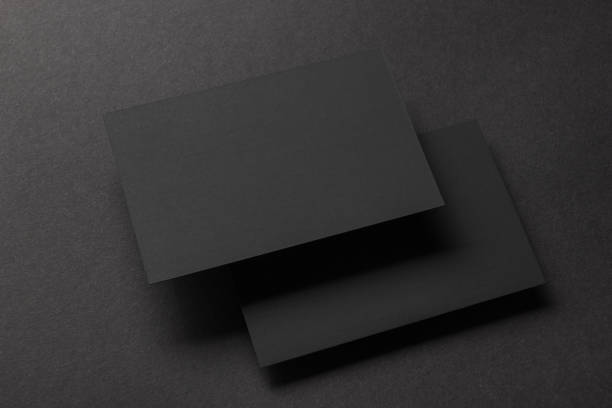 istock Business cards blank. Mockup on color background. Flat Lay. copy space for text 1179306168