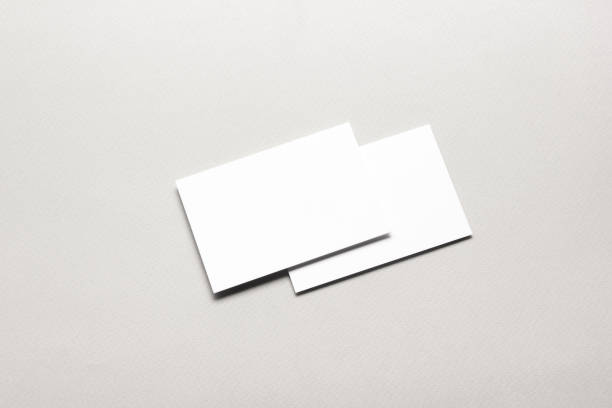 istock Business cards blank. Mockup on color background. Flat Lay. copy space for text 1179306210