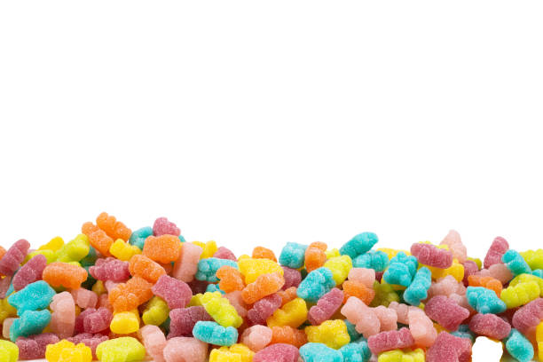istock Jelly sweats bears isolated on white background. Frame. Copy space. 1179308281