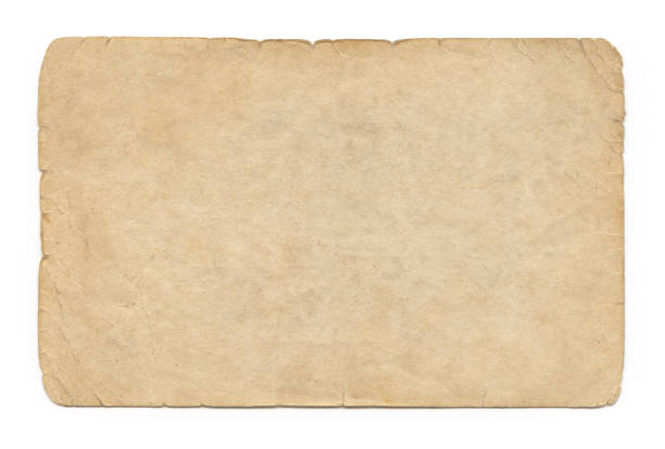 istock Old paper isolated on white background 1179311555