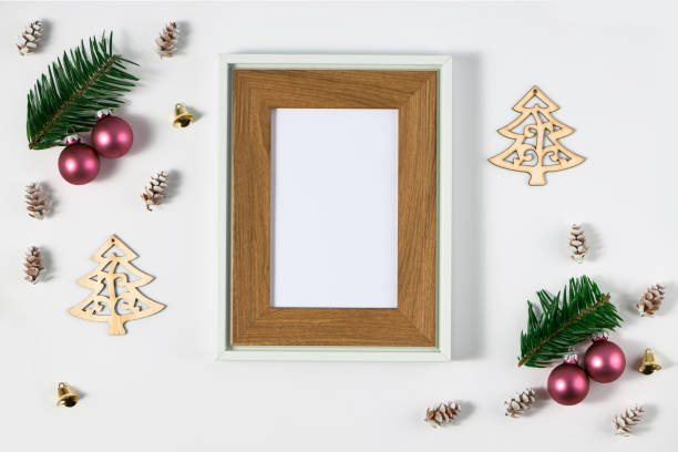 istock Festive composition of Christmas decorations. 1179314371