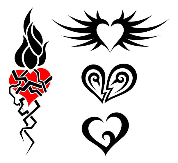 109 Tribal Tattoo For Love Silhouettes Stock Photos, Pictures &  Royalty-Free Images - iStock