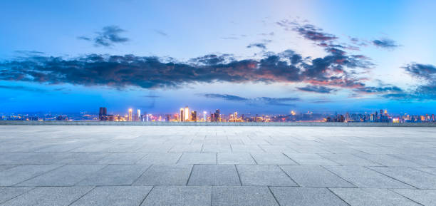 istock Empty square ground and architectural landscape skyline in Chongqing 1179319618