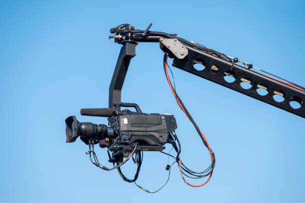 istock Digital Cinema Camera Loaded On A Crane 1179322272