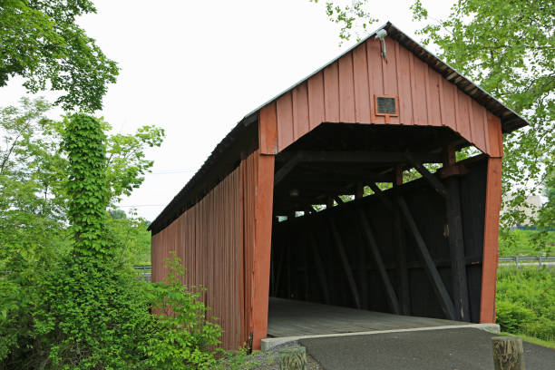 istock Front of Simpson Creek covered bridge , 1881 1179323409