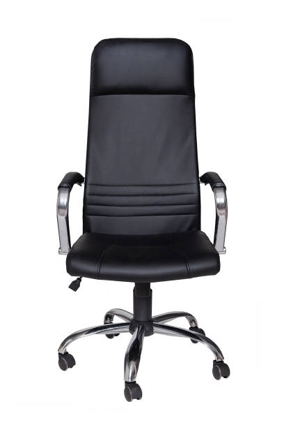 istock black leather armchair isolated on white background 1179334394